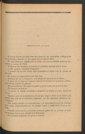 IV - Desesperación de Pilar