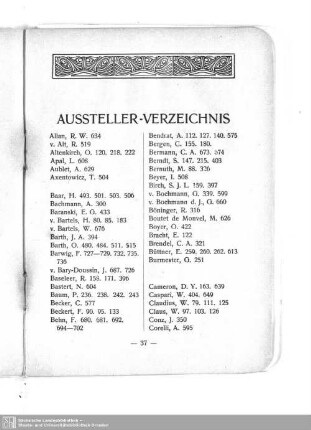 Aussteller-Verzeichnis
