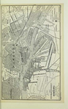 Das Freihafengebiet in Hamburg und Umgebung