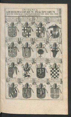 Insignia Archiepiscoporum Praecipuorum