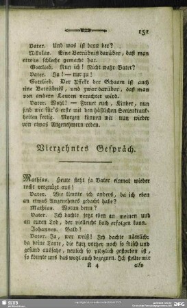 Vierzehntes Gespräch