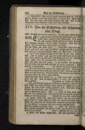 XVII. Von der Schöpfung und Erhaltung aller Dinge.