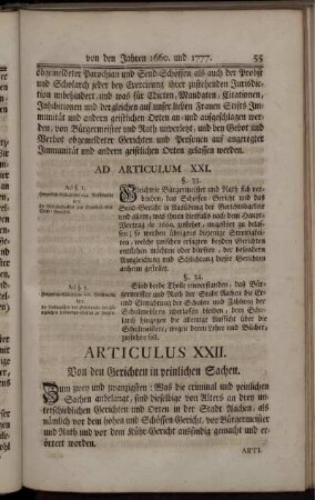 Articulus XXII.