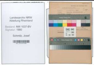 Entnazifizierung Josef Schmitz , geb. 25.01.1892 (Chemiker)