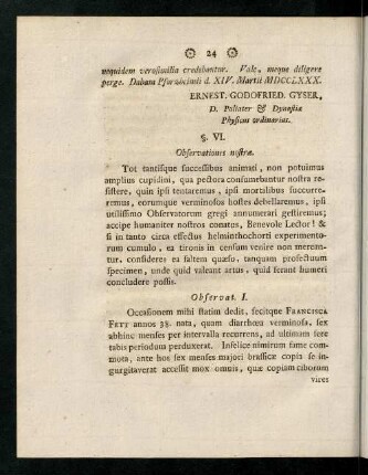 24-38, §. VI. Observationes nostrae. - §. IX. Vires reliquae.