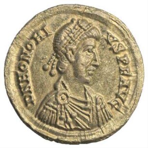 Fundmünze, Solidus, 402 - 406 n. Chr.