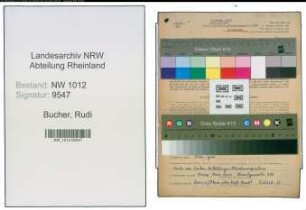 Entnazifizierung Rudi Bucher , geb. 26.02.1920 (Schulhelfer)