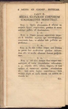 Caput II. Media Naturam Corporum Cognoscendi Monstrat