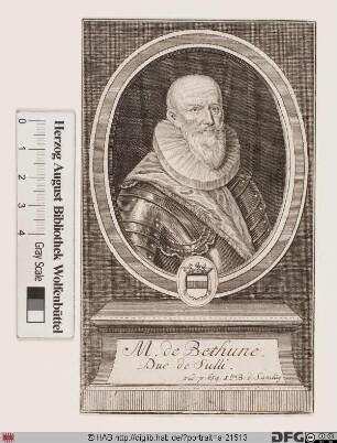Bildnis Maximilien de Béthune Sully, baron de Rosny, 1606 duc de