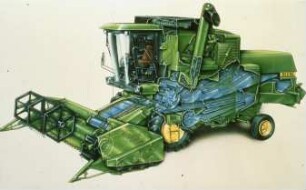 Fotografie: Erntetechnik, Mähdrescher selbstfahrend