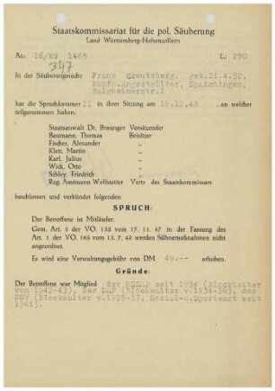 Creutzberg, Franz