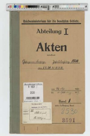 Gefangenen-Fürsorge. Jahresabrechnung 1930 vom 1. Apr. 1930 - 31. März 1931