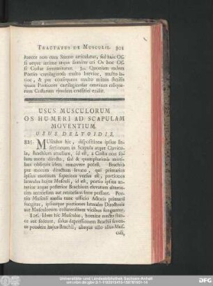 Usus Musculorum Os Humeri Ad Scapulam Moventium.