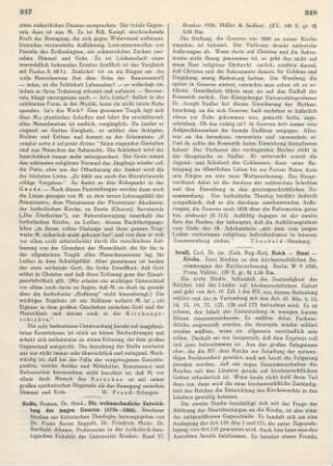 247-248 [Rezension] Reiße, Roman, Die weltanschauliche Entwicklung des jungen Joseph Goerres