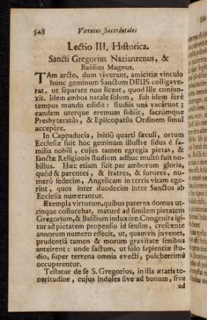 548-565, Lectio III
