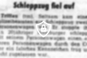 Schleppzug fiel auf