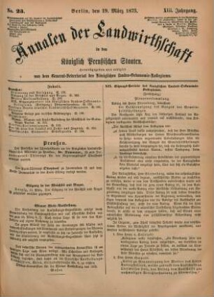 No. 23. Berlin, den 19. März 1873. XIII. Jahrgang.