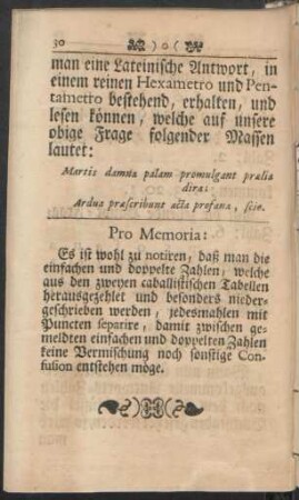 Pro Memoria: