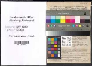 Entnazifizierung Josef Schweinheim , geb. 09.04.1907 (Buchhalter)