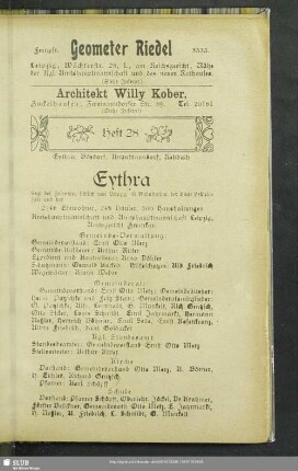 Heft 28. Eythra, Bösdorf, Knautnaundorf, Rehbach