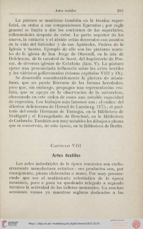 Capítulo VIII. Artes textiles