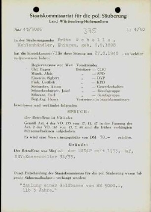 Schelle, Fritz