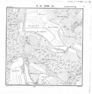 Kartenblatt NO XXXV 44 Stand 1831