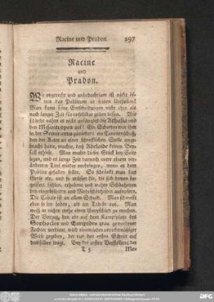 Racine und Pradon.