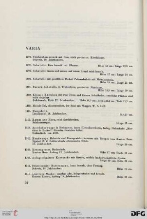 Varia (Nr. 1297-1506)