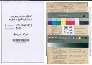 Entnazifizierung Karl Seeger , geb. 05.03.1911 (Angestellter)