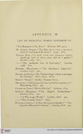 Appendix III