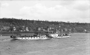 Elbdampfer Krippen : Personen-Seitenraddampfer "Krippen" (I, 1912, Werft Laubegast) bei Pirna