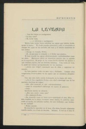 La leyenda