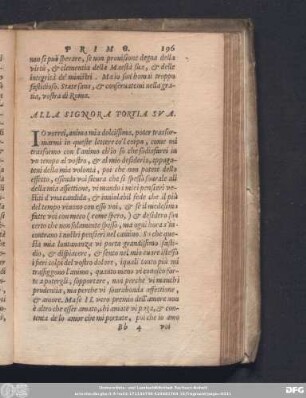 Alla Signora Portia Sua.