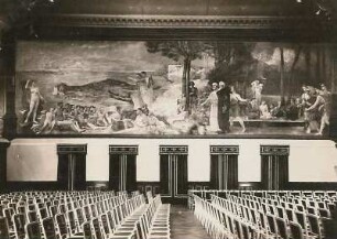 Leipzig, Universität : Leipzig. Universität. Aula mit Klingerbild: Die Blüte Griechenlands