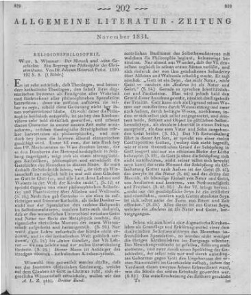 Pabst, J. H.: Der Mensch und seine Geschichte. Wien: Schmidt & Leo 1847