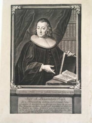 Porträt des Theologen Bonaventura Riesch (+ 1749)