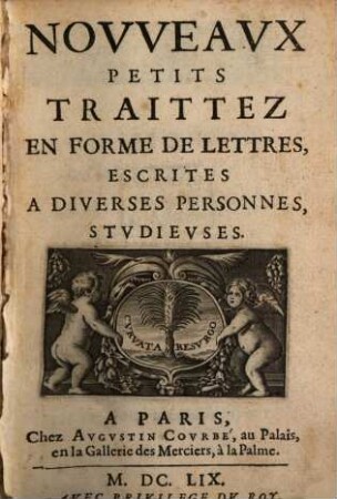 Nouveaux petits traités en forme de lettres