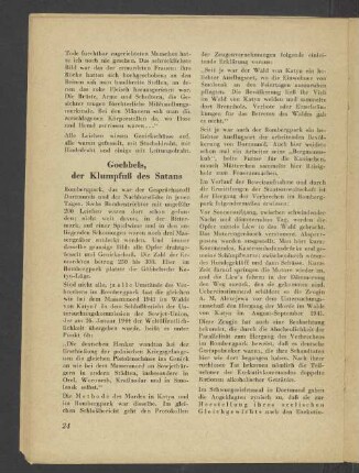 Goebbels, der Klumpfuß des Satans