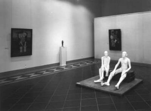 Dresden. Ausstellung "Aus den Depots der Neuen Meister", Albertinum, 5.8.-5.10.1997. Seitenkabinett (T. Richter, P. Graf)