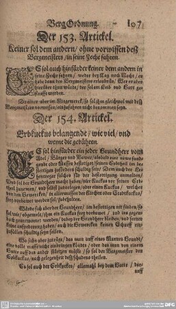 Der 154. Artickel. Erbkuckus belangende/ wie viel/ und weme die gebühren.