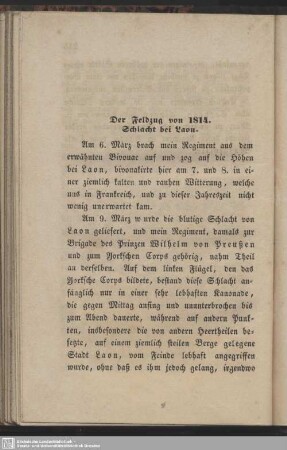 Der Feldzug von 1814. Schlacht bei Laon