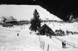 Oberried: Stollenbacher Hütte; Skilift von oben