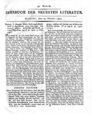 1801-10-14 : 92. Stück