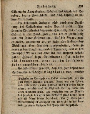 Claudius Aelianus Werke, 4. Thiergeschichten, 1