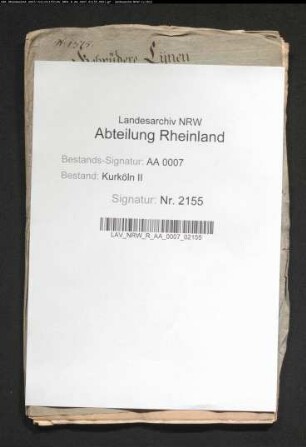 Appellation vom Gericht zu Hülchrath an das Hohe weltliche Gericht; Gebrüder Lynen, Kaufleute zu Stolberg, gegen Jakob Charge