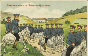 Parademarsch in Reserve-Kolonnen.
