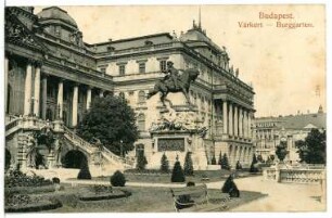 Budapest. Burggarten mit Prinz-Eugen-Denkmal