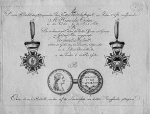 Militär-St. Heinrich Orden von 1796 und Verdienstmedaille