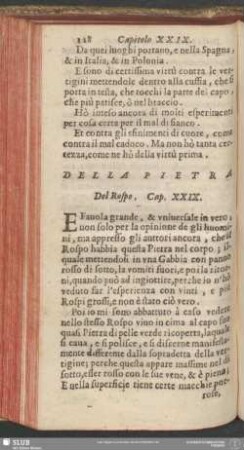 Cap. XXIX. Della Pietra Del Rospo